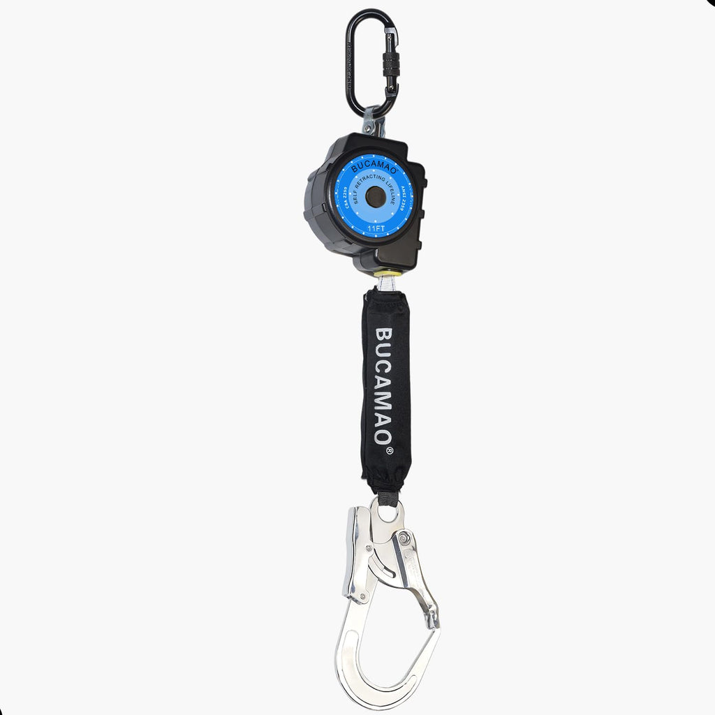 Swivel Top Self Retracting Lifeline, 11FT Retractable Lanyard, Web SRL
