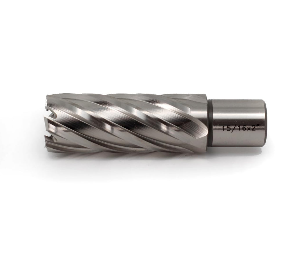 OSCARBIDE 15/16" x 2" HSS Annular Cutter 3/4" Weldon Shank Mag Drill Bit