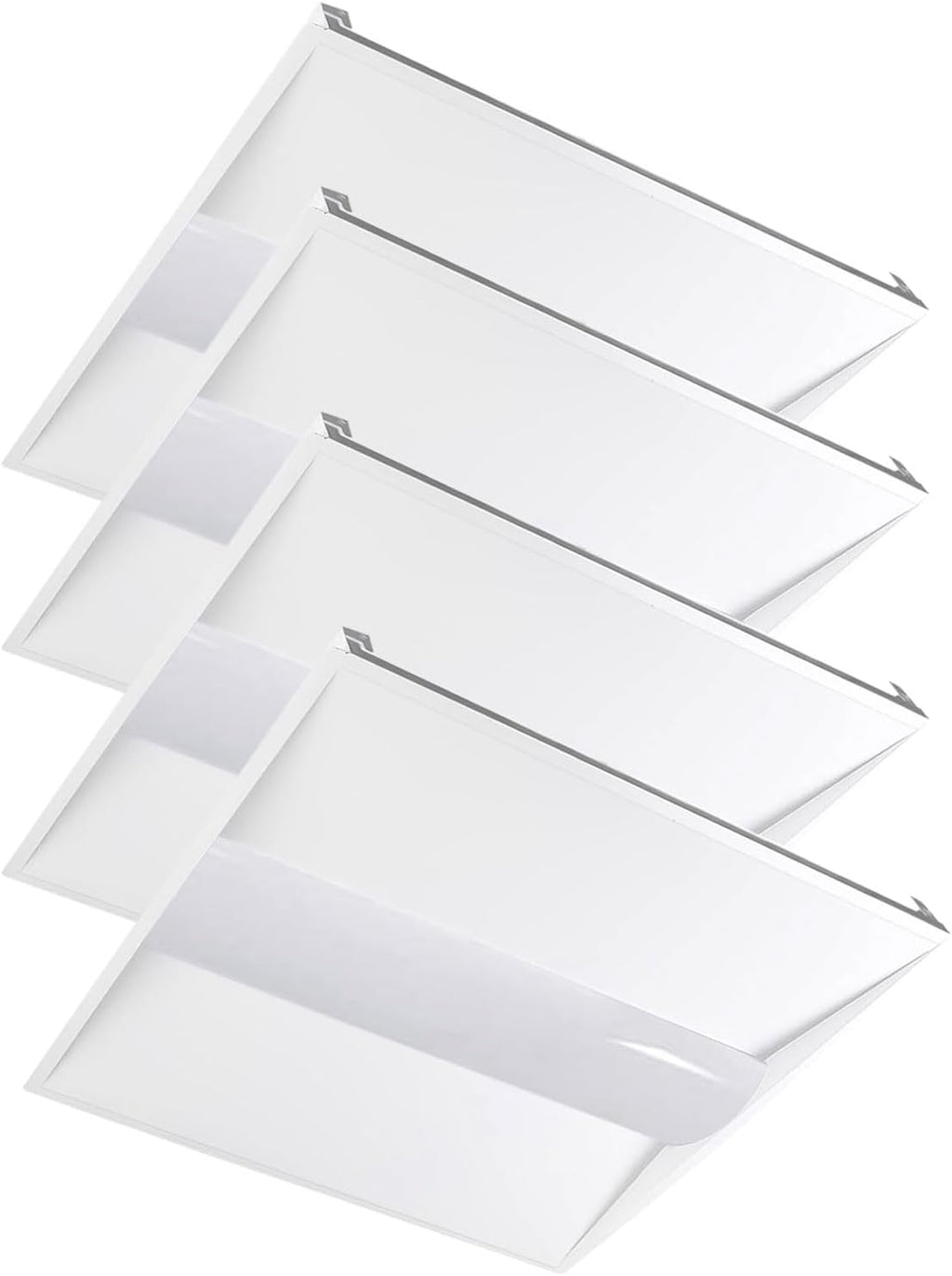 2x2 LED Troffer Drop Ceiling Light,5600LM,0-10V Dimmable,4 Pack