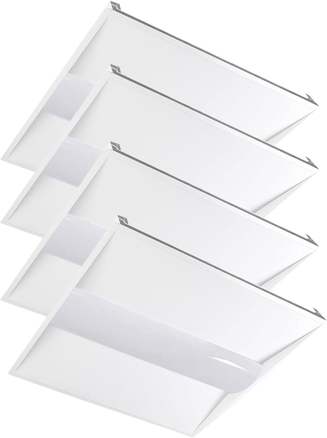 2x2 LED Troffer Drop Ceiling Light,5600LM,0-10V Dimmable,4 Pack