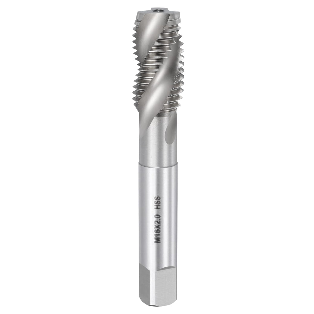 Workkyma M18 x 2.5 Spiral Flute Thread Tap M2 High Speed Steel Polished