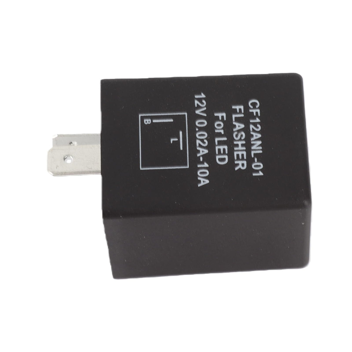 HUIOP Flasher Relay,2-Pin CF12ANL-01 Electronic Led Flasher Relay Fix Turn Signal Bulbs Hyper Flash Issue