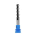Zorqon 3/8'' Carbide Long End Mill, 4 Flute, AlTiN Coating