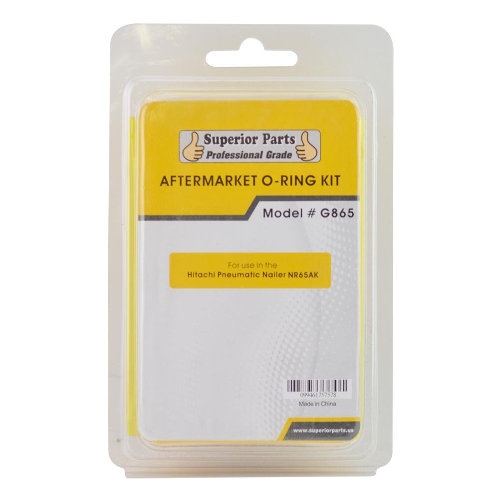 Superior Parts G865 Aftermarket O-Ring Kit Compatible with Hitachi NR65AK and NR65AK(S) Nailers