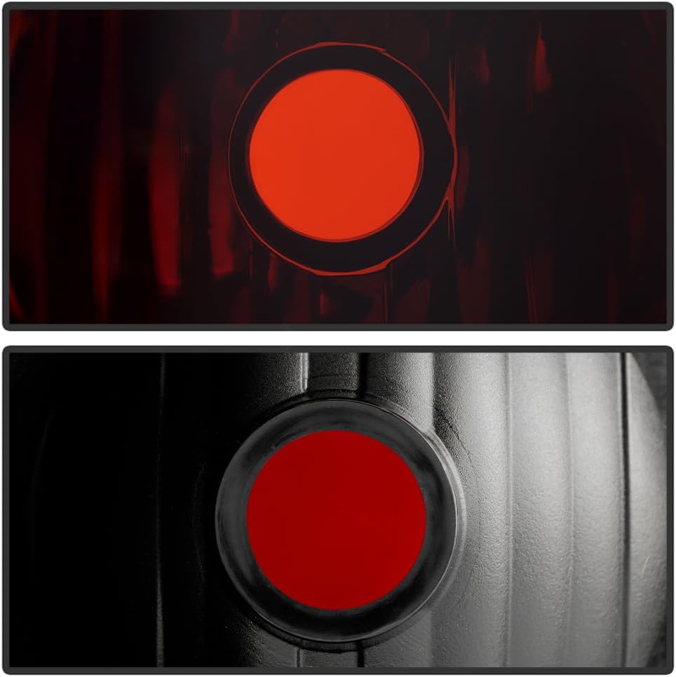 KEEKPO - Compatible with 2002-2009 Chevy Trailblazer Red Smoked Lens Tail Lights Brake Lamps Set Replacement Left+Right