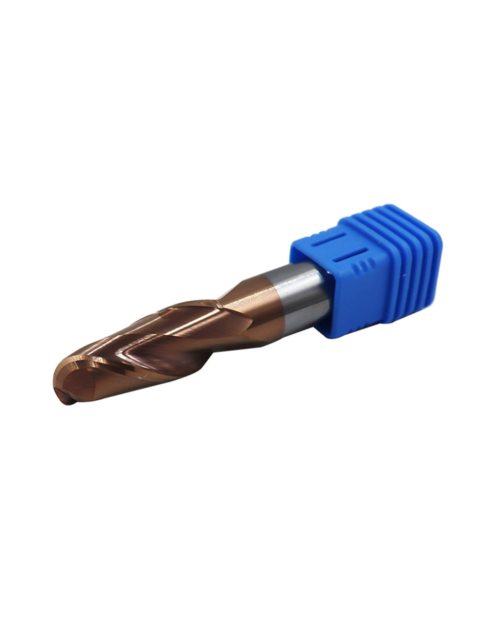 Zorqon 1/2" Carbide Ball Nose End Mills, TISIN Coated, 2 Flute