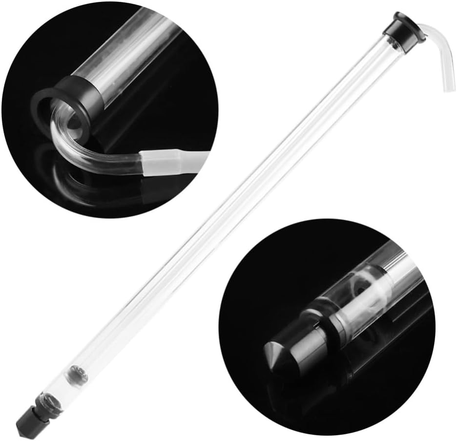 Resin Auto Siphon Tube, Transparent Beer and Wine Transfer Pump Racking Cane with Tubing Liquid Transfer Tool for