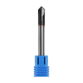 1/4in Solid Carbide End Mill, Chamfer Mill - Double End, 4 Flutes