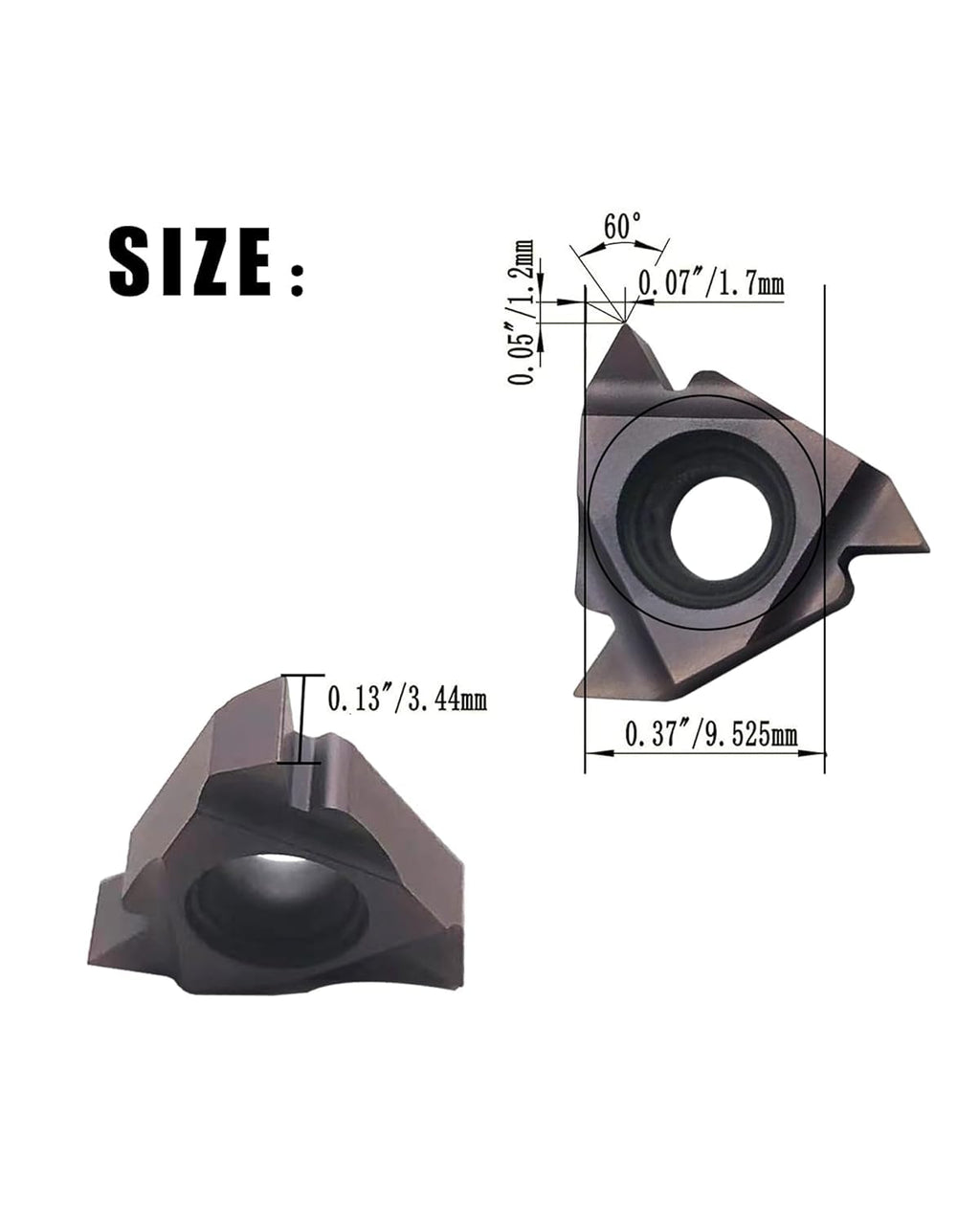 16ER/16IR Threading Inserts AG60