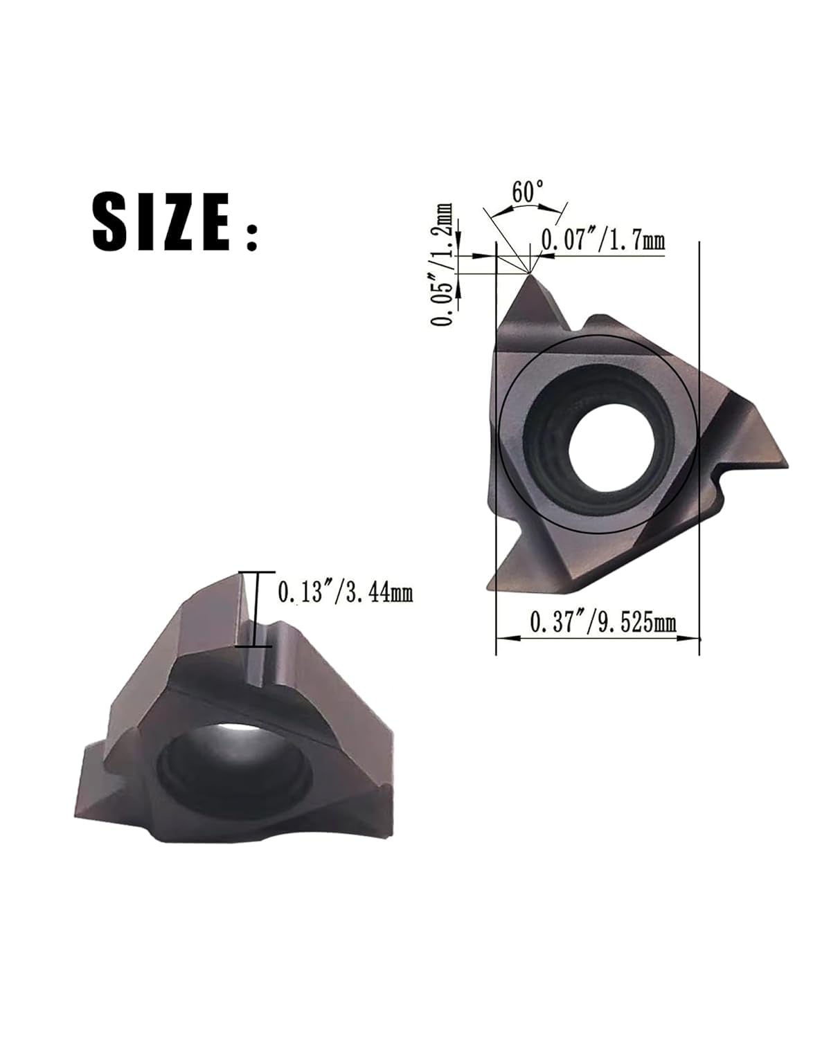 16ER/16IR Threading Inserts AG60