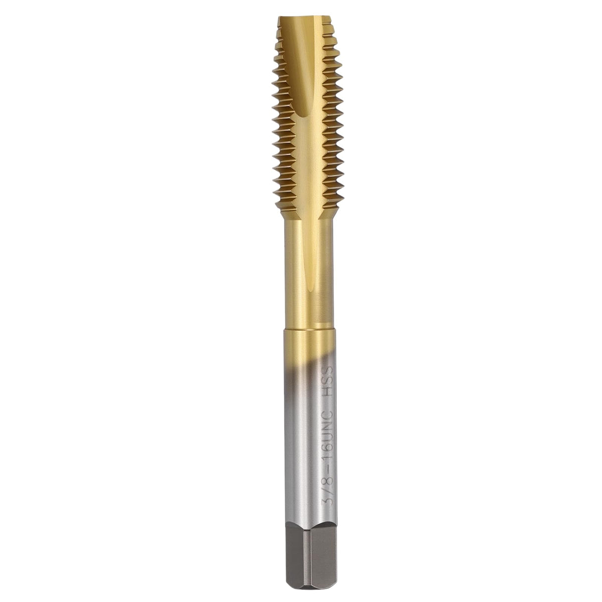 Workkyma 3/8-16 UNC Spiral Point Tap M2 High Speed Steel JIS Standard