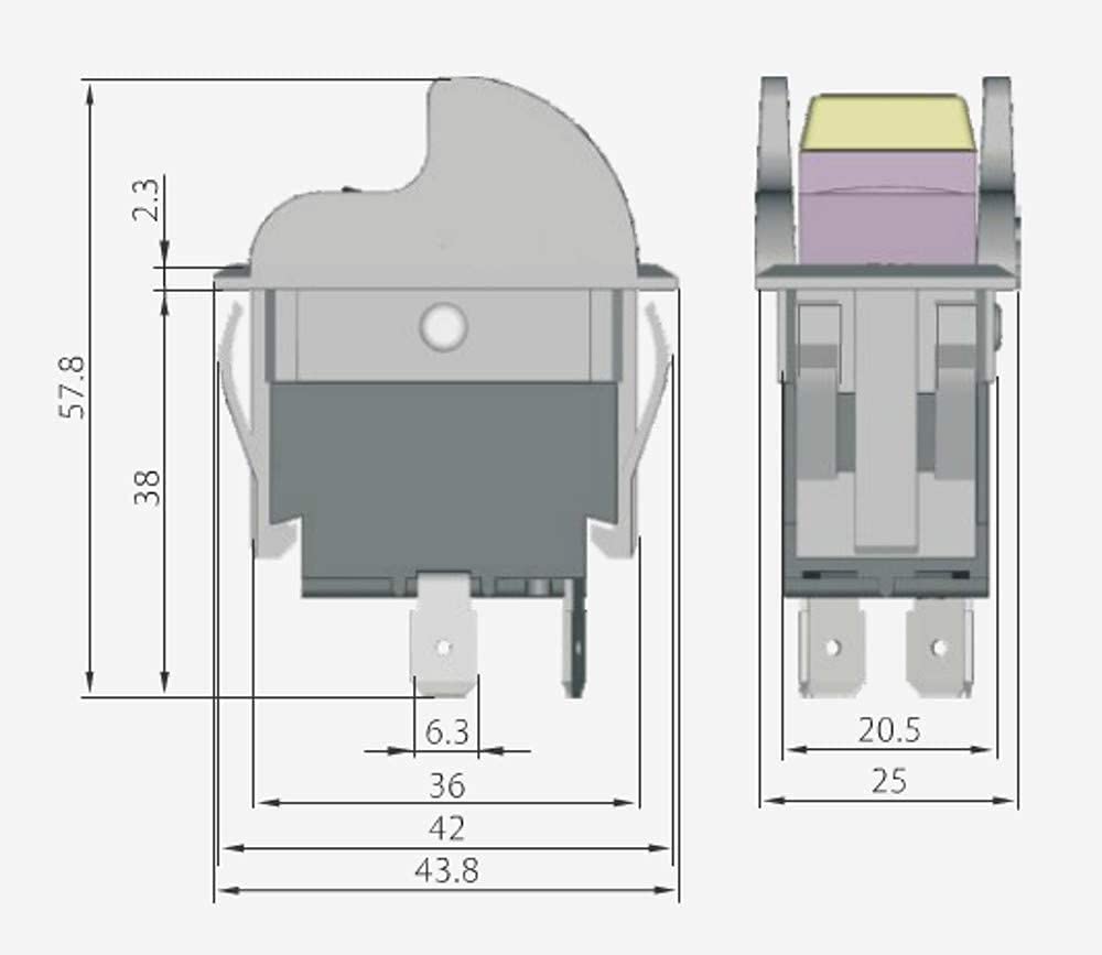 SW7A Aftermarket On-Off Toggle Switch for Table Saws and Drill Press Replaces Delta 489105-00 Switch