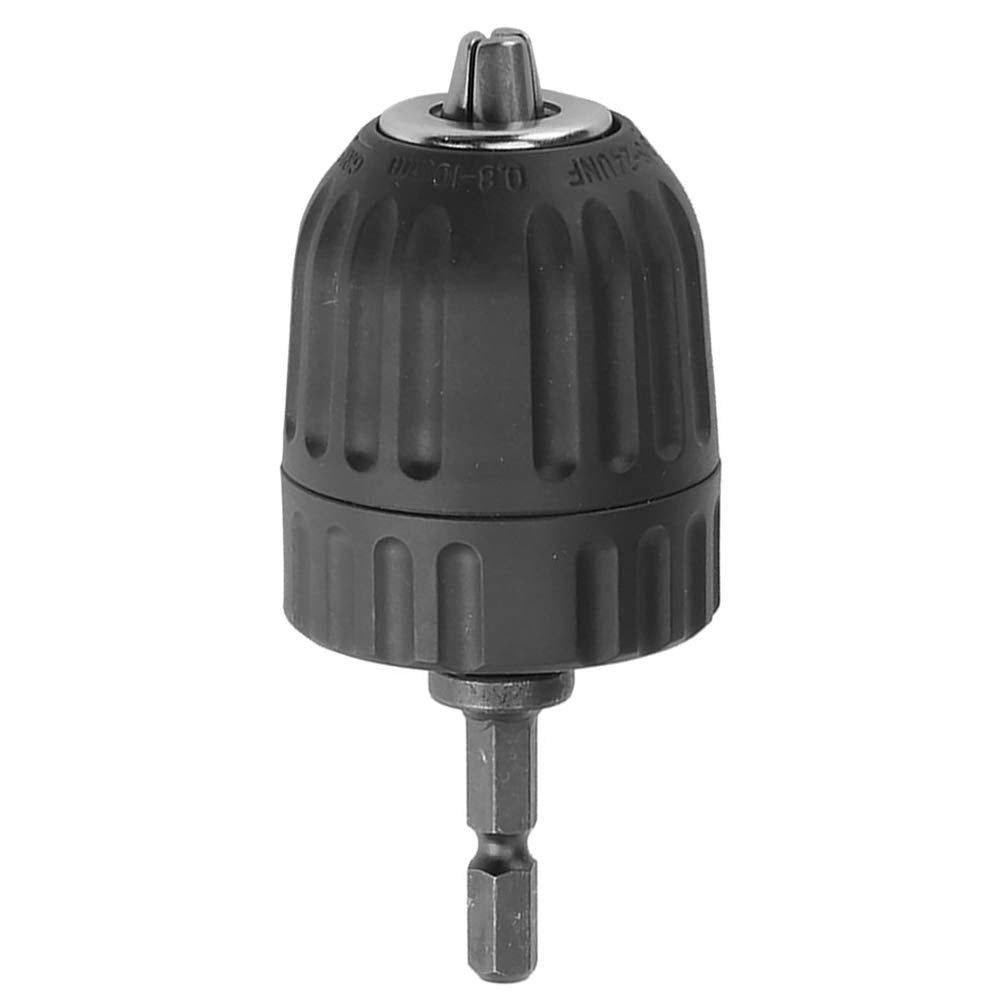 Yakamoz Keyless Drill Chuck Converter, 0.8-10mm 1/4" Hex Quick Change