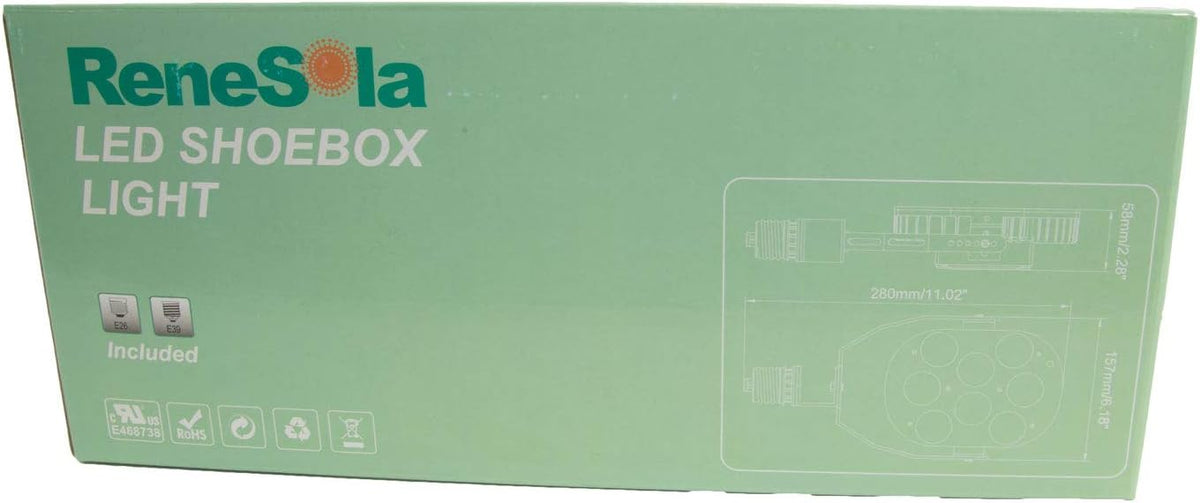 LED Shoebox Light 60W 5700K 120° E39