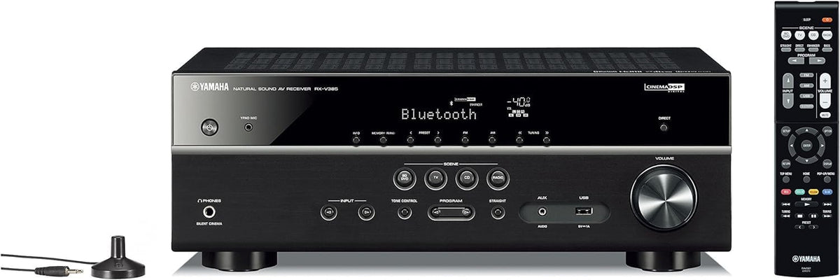 RX-V385 5.1-Channel 4K Ultra HD AV Receiver with Bluetooth