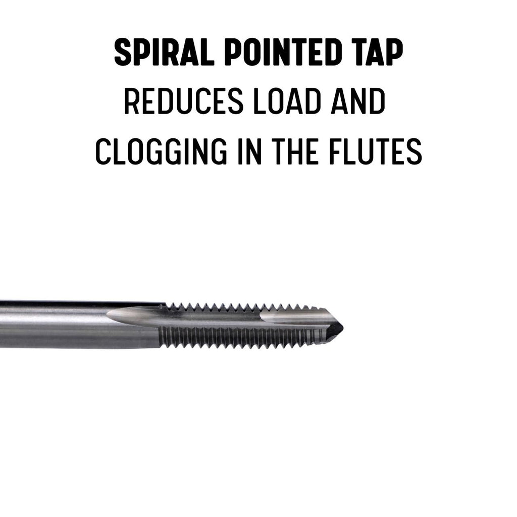 Drill America T/A57215 1/2"-13 High Speed Steel 3 Flute Spiral Point Tap, T/A Series