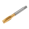 uxcell 7/16-14 UNC B2 Spiral Point Thread Tap, Screw Tap Threading Tapping Tool, Titanium Coated 6542 High Speed Steel Machine Taps Tapping Bit