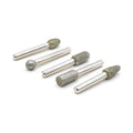 Big Horn 19391 5PC Diamond Burr Set - 1/4" Shank, 50 Grit - Coarse