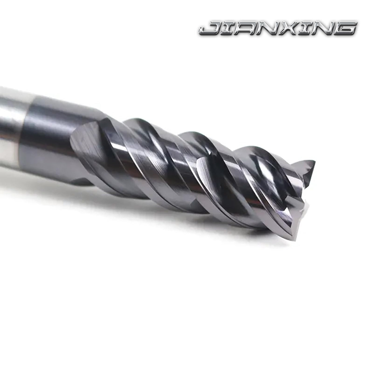 JIANXING 1mm 4-Flute Carbide Square End Mill, 50mm OAL, 3 Pcs