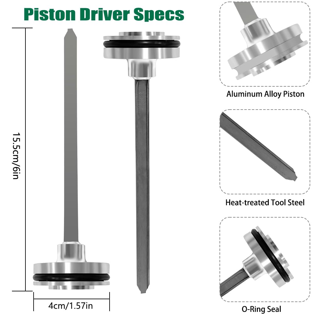 884-330 Aftermarket Piston Driver Assembly Compatible with Metabo NT65MA4, NT65MA2, NT65MA3 Finish Nailers - Durable Part