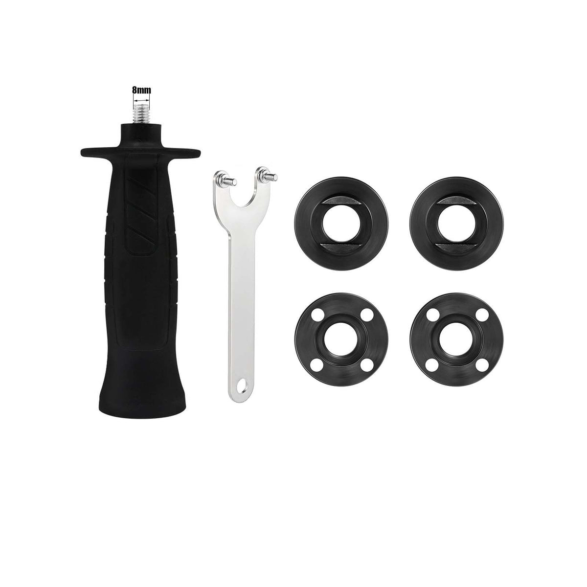 Replacement M8 Side Handle and Spindle Nut with a 5/8"-11 threaded shaft