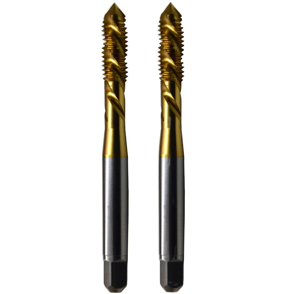 WKSTOOL TiN Coated High Speed Steel Precision Spiral Point Flute Taps Hole Threading Tapping Tools (Right Hand for Higher Speeds General Purpose, HSS-Co TiN Coated, 0-80 UNF P1 PLUG)