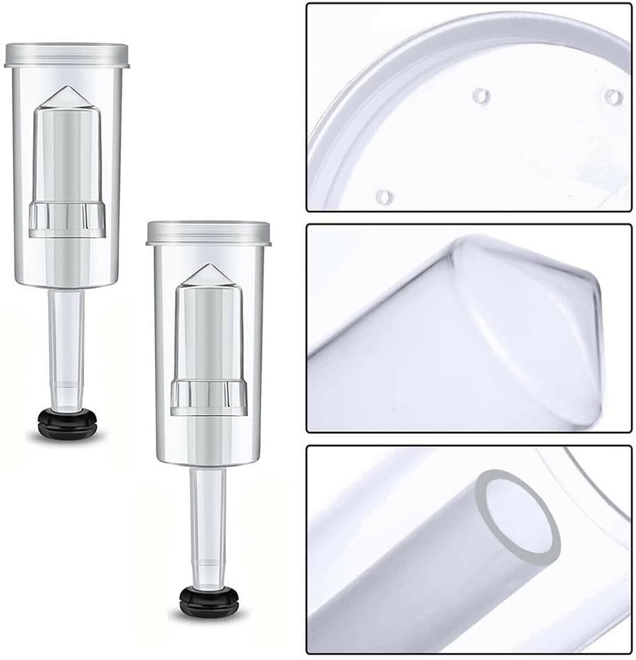 3-Piece Fermentation Airlock Set with Grommet for Home Brewing Beer Wine Mead Kombucha - S-Shaped Bubbler Design