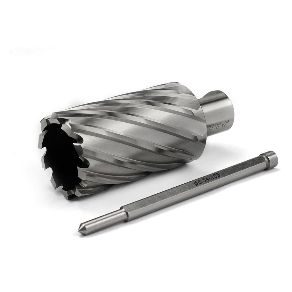 Annular Cutter JESTUOUS 3/4 Inch Weldon Shank 1-7/16 Cut Dia 2 Cut Depth