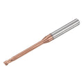 uxcell Square Nose End Mill, 2.5mm Solid Carbide AlTiSin Coated Long Reach CNC Router Bits 2 Flutes Milling Cutter with Extended Neck, 25mm Cutting Length 4mm Shank