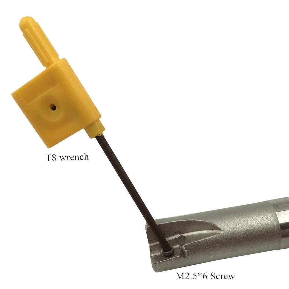 Zouzmin Fast Feed End Mill Holders 90 Degree Indexable End Mill Tool Holder EXN03R C16-17-200-2T for LNMU0303 Carbide Inserts (EXN03R C16-17-200-2T)