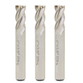 3PCS End Mill Set 3/8" Cutting Dia 3/8" Shank 4 Flute HSS End Mill Drill Bit, CNC End Milling Cutter for Wood, Aluminum, Steel, Titanium, Foam, Plastic