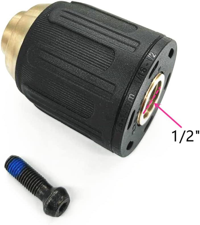 N092054 Keyless Chuck Replace for DEWALT DCD780 DCD785 DCD785 Drill with Left Hand Chuck Screw