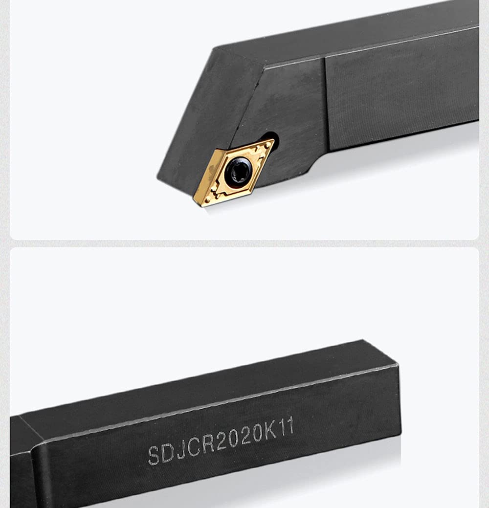 SDJCL 2525M11 1" 93° External Turning Holders Lathe Turning & Profiling Tool Holder Lathe Turning Boring Bar for 55° Carbide Inserts DCMT32.5/DCMT21.5 (SDJCL2525M11)