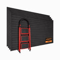 PVC Slatwall Panels, Garage Wall Storage, 4x8 ft Black 4-Pack