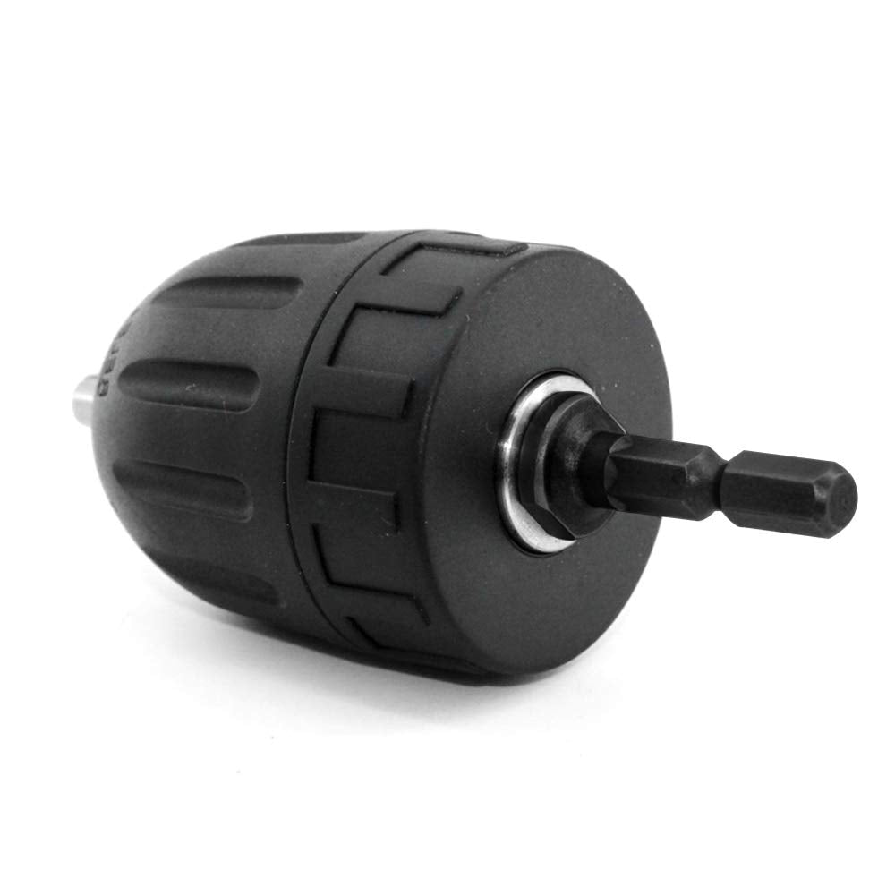 Yakamoz Keyless Drill Chuck Converter, 0.8-10mm 1/4" Hex Quick Change