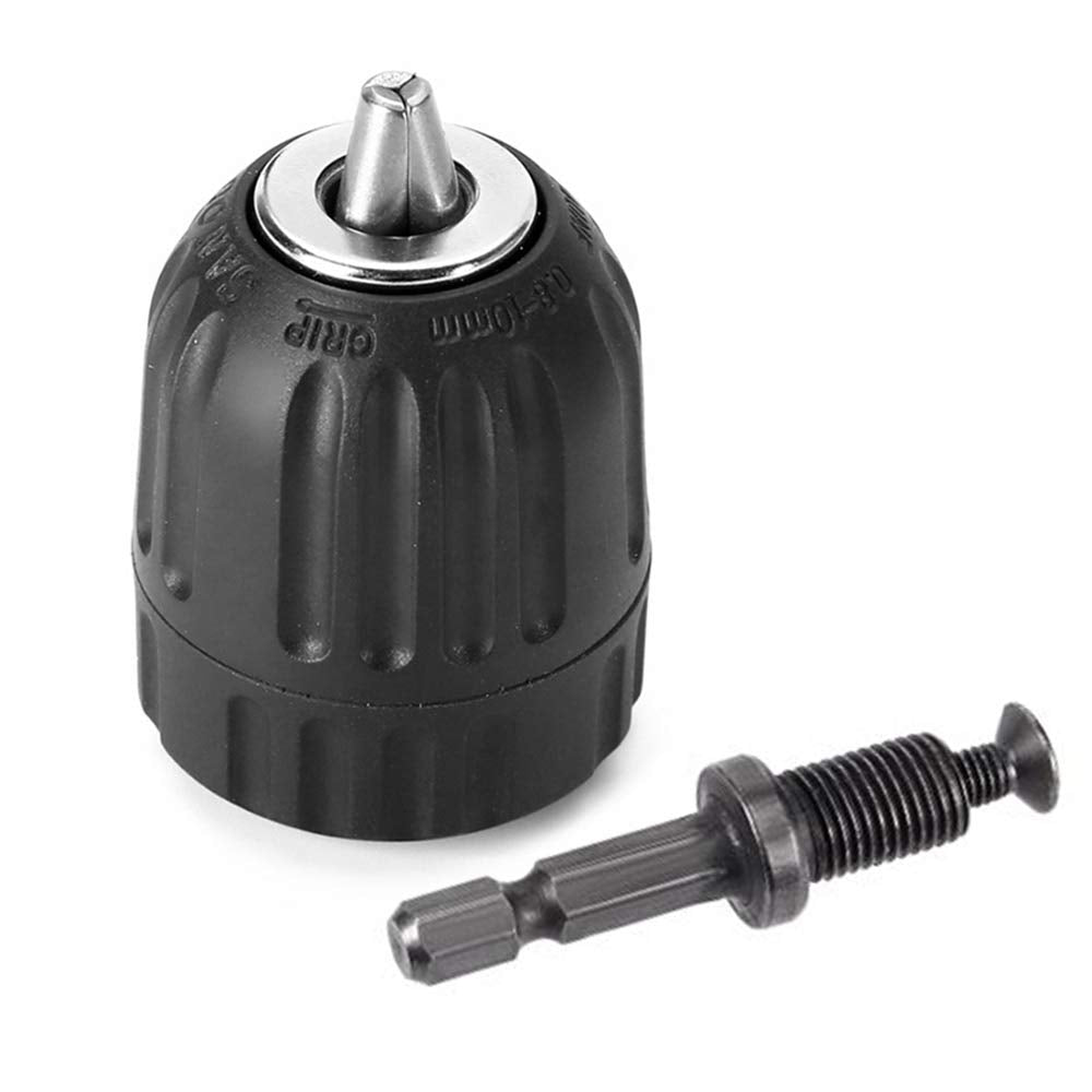 Yakamoz Keyless Drill Chuck Converter, 0.8-10mm 1/4" Hex Quick Change
