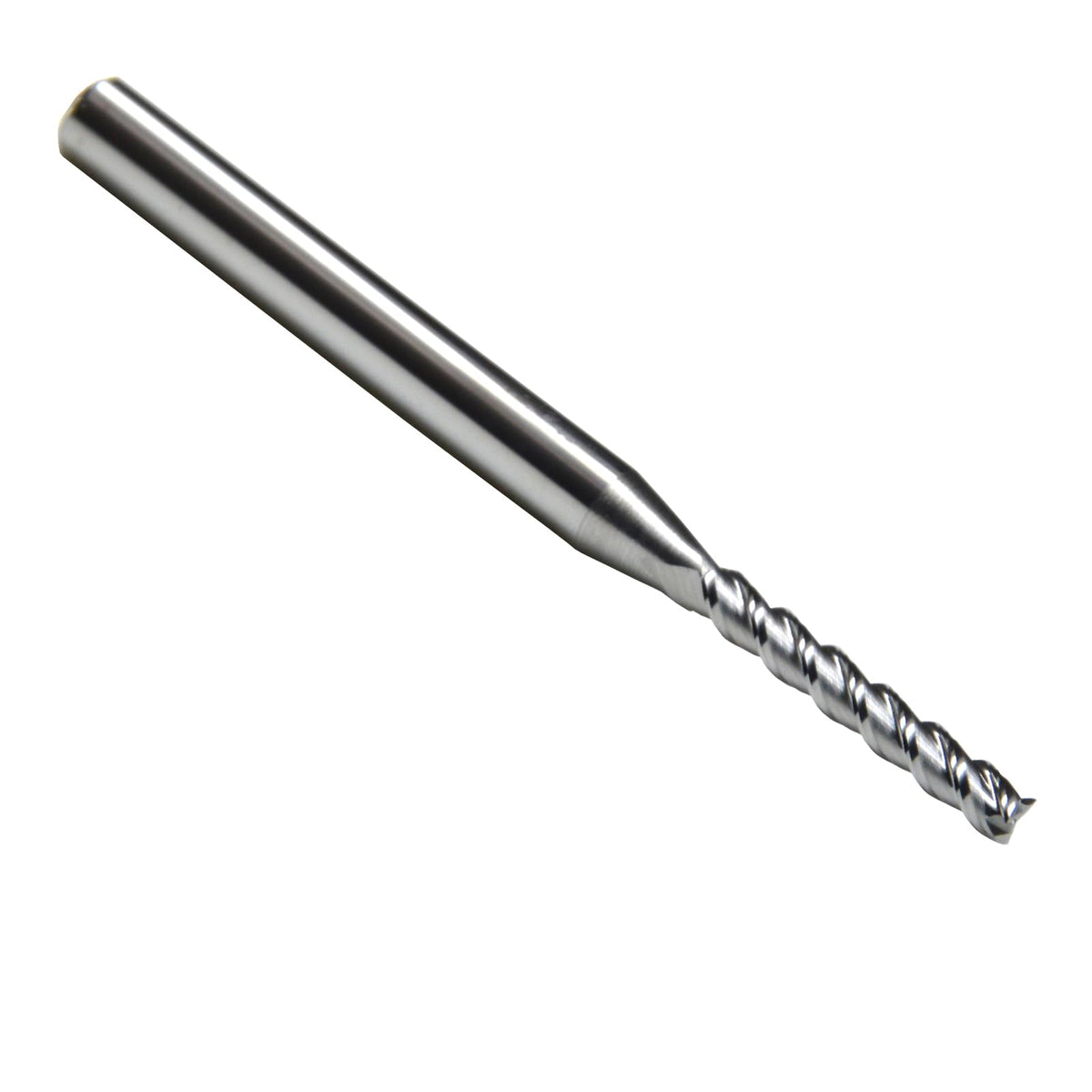 WKSTOOL 1.3mm Mill Dia 3 Flute Solid Carbide Square Nose End Mill Cutter for Milling Hardened Steels Aluminum Alloys Brass Bronze