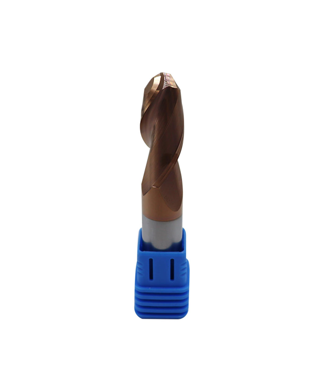 Zorqon 1/2" Carbide Ball Nose End Mills, TISIN Coated, 2 Flute