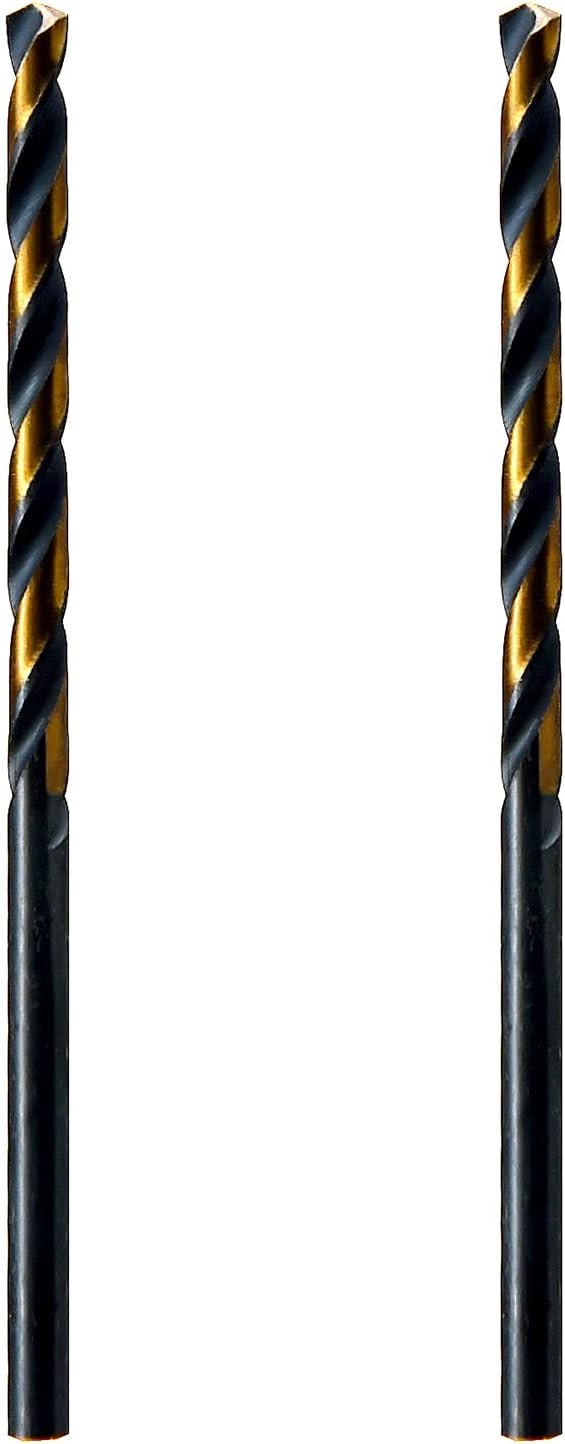 MAXTOOL No.35 2pcs Identical Jobber Length Drills Dia 0.110" HSS M2 Twist Drill Bits Wire Gauge Gage Numbered Straight Shank Drills; JBN02H10R35P2