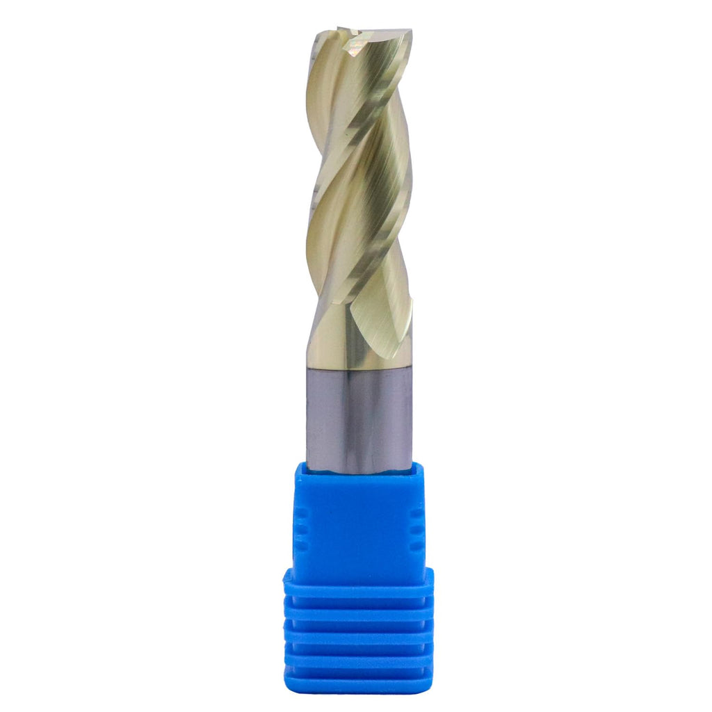BestParts 1/2" 3 Flute Solid Carbide End Mill for Aluminum - ZrN Coated