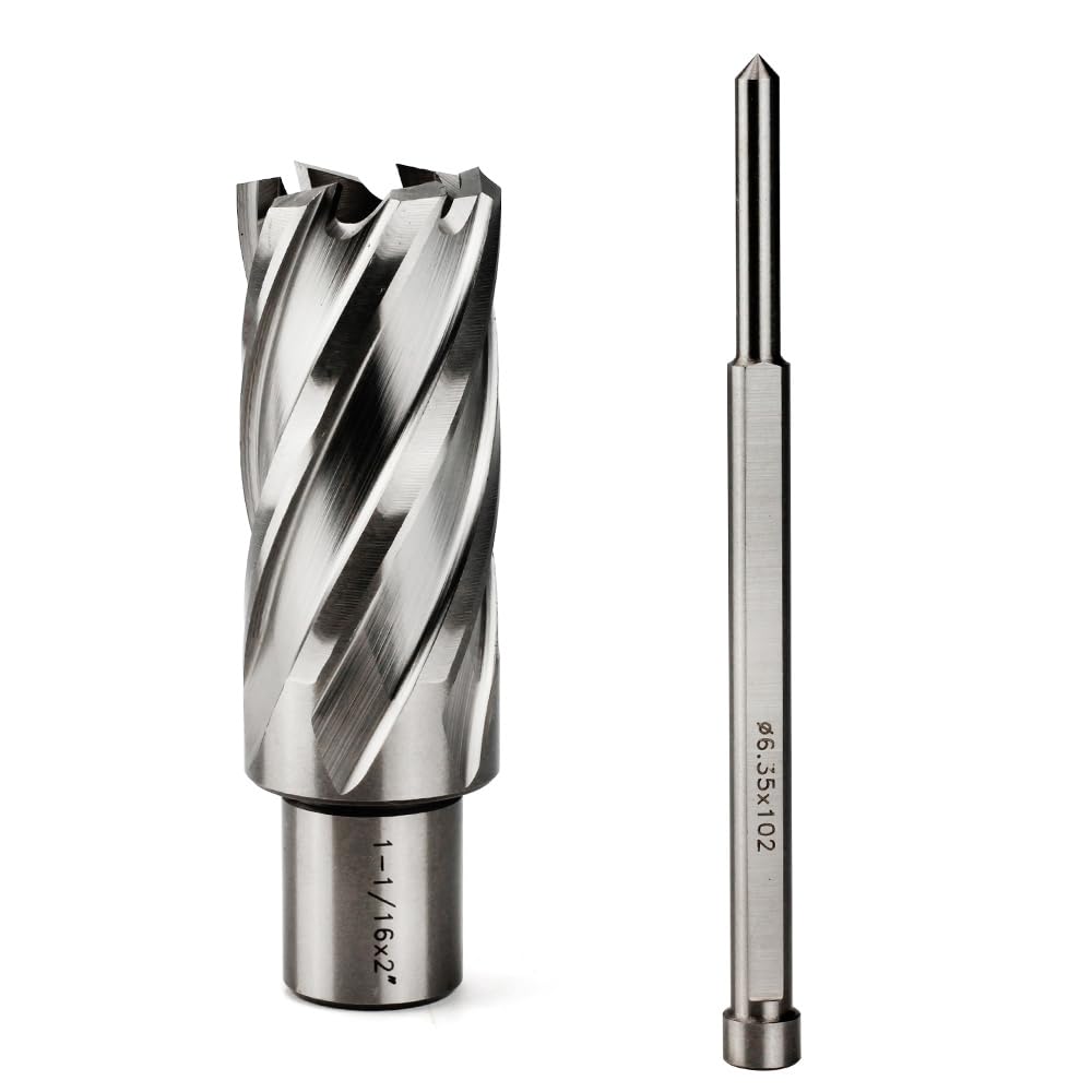 OSCARBIDE 1-1/16" x 2" HSS Annular Cutter 3/4" Weldon Shank Mag Drill Bit