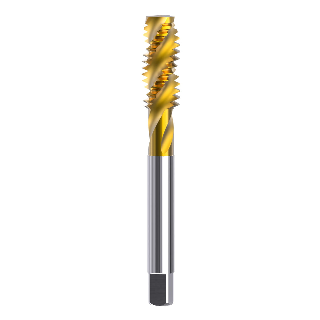 HUHAO Spiral Point Plug Taps, M12 x 1.75 Metric Thread Screw Tap, Titanium Coated High Speed Steel, Machine Tapping Threading Repair Tool