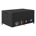 Fire Pit Cover Rectangular for 44-48 Inch Fire Pit Table，Heavy-Duty Ripstop & Waterproof, with Windproof Drawstring