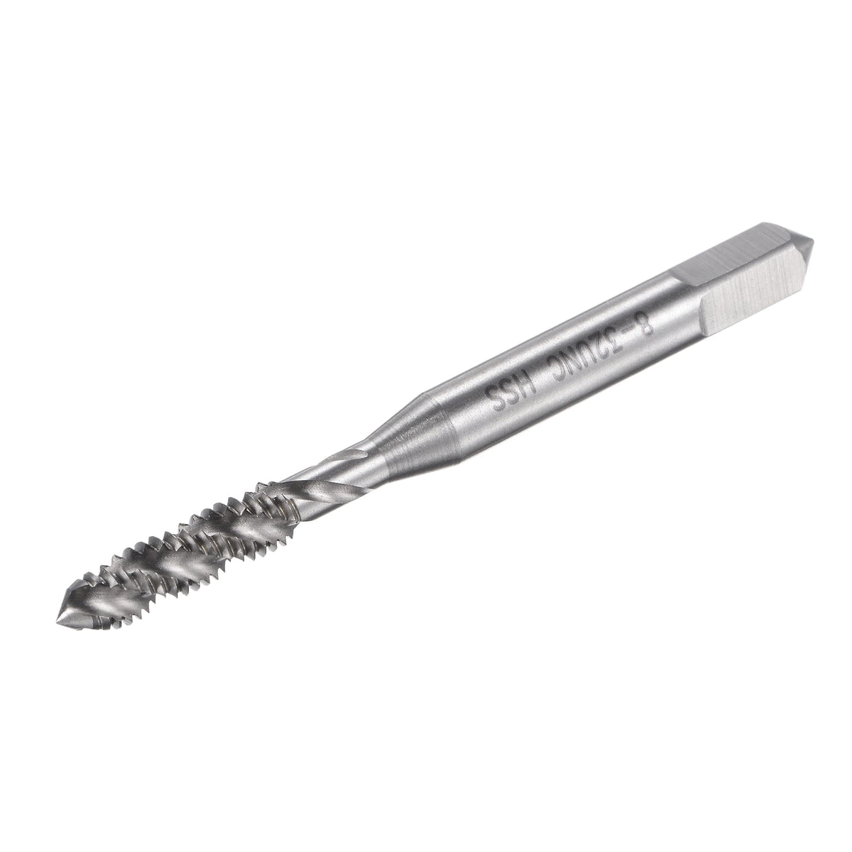 uxcell Spiral Flute Threading Tap 8-32 UNC HSS (High Speed Steel) Uncoated