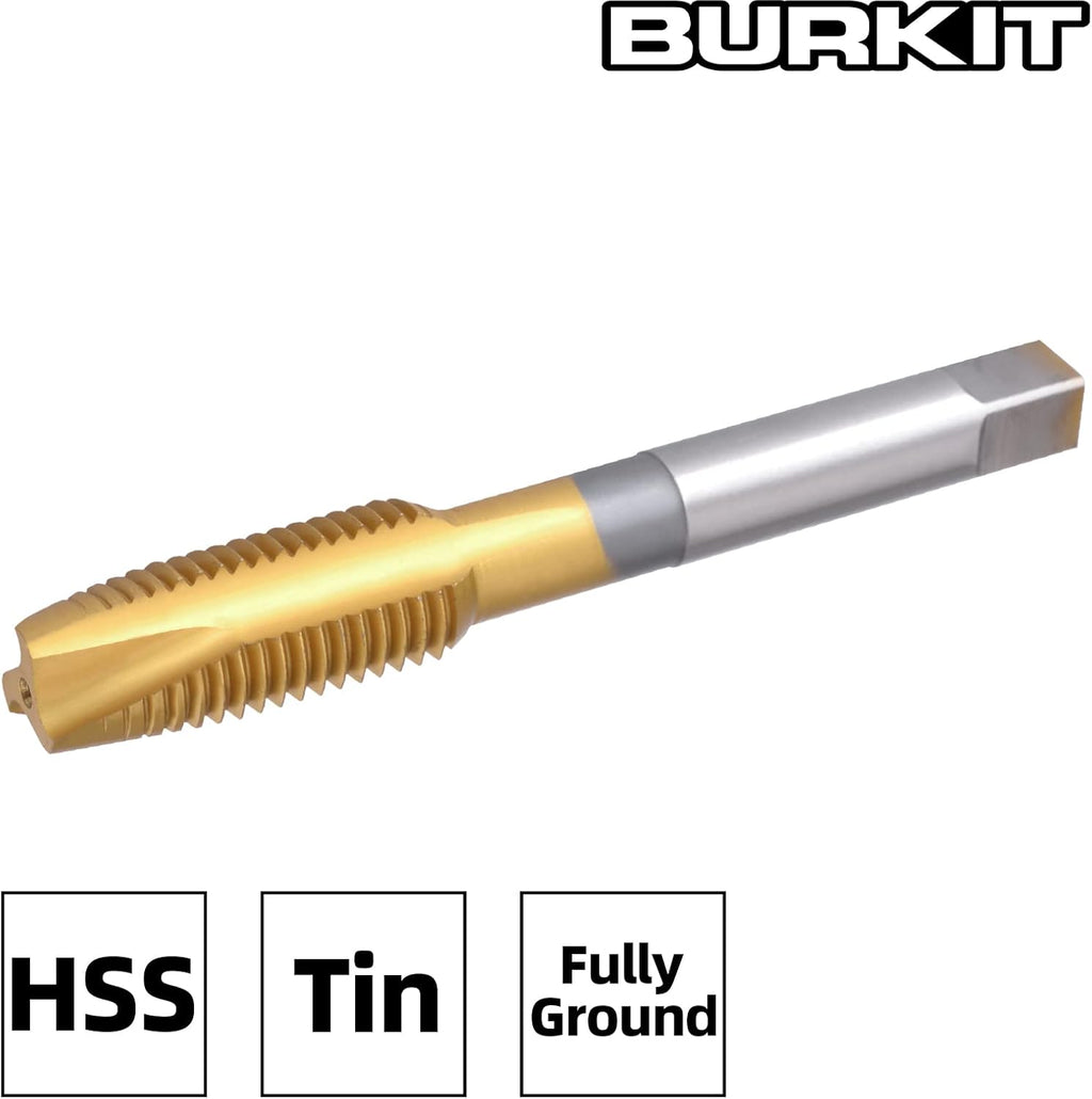 Burkit 3/8"-16 UNC Titanium Coating Spiral Point Tap