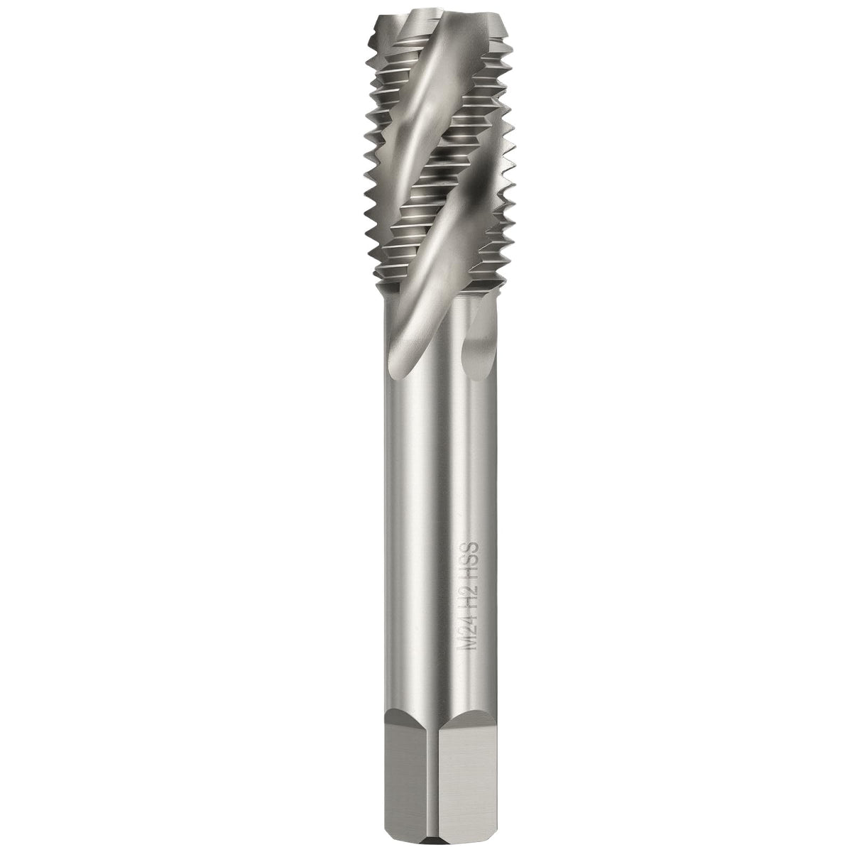 Workkyma M24 x 3 Spiral Flute Thread Tap M2 High Speed Steel Polished