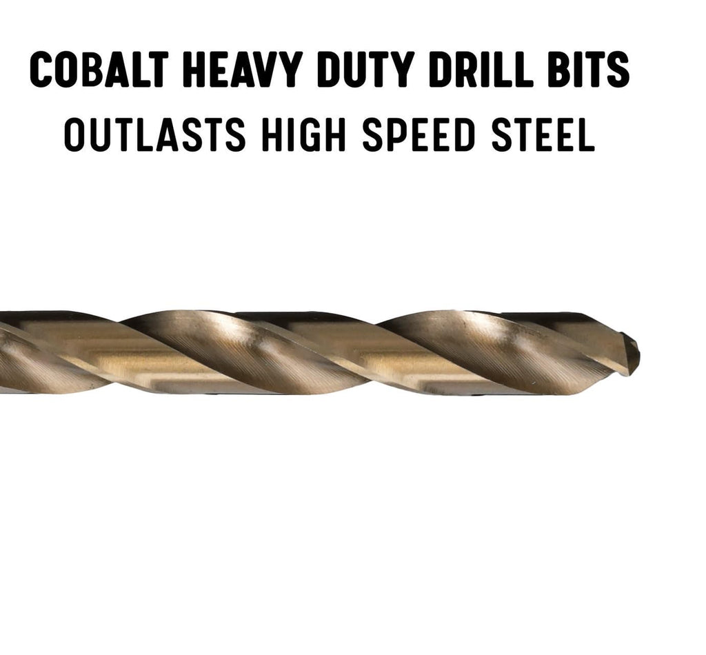 Drill America 1/8" Cobalt Drill Bit (Pack of 12), DWDCO Series