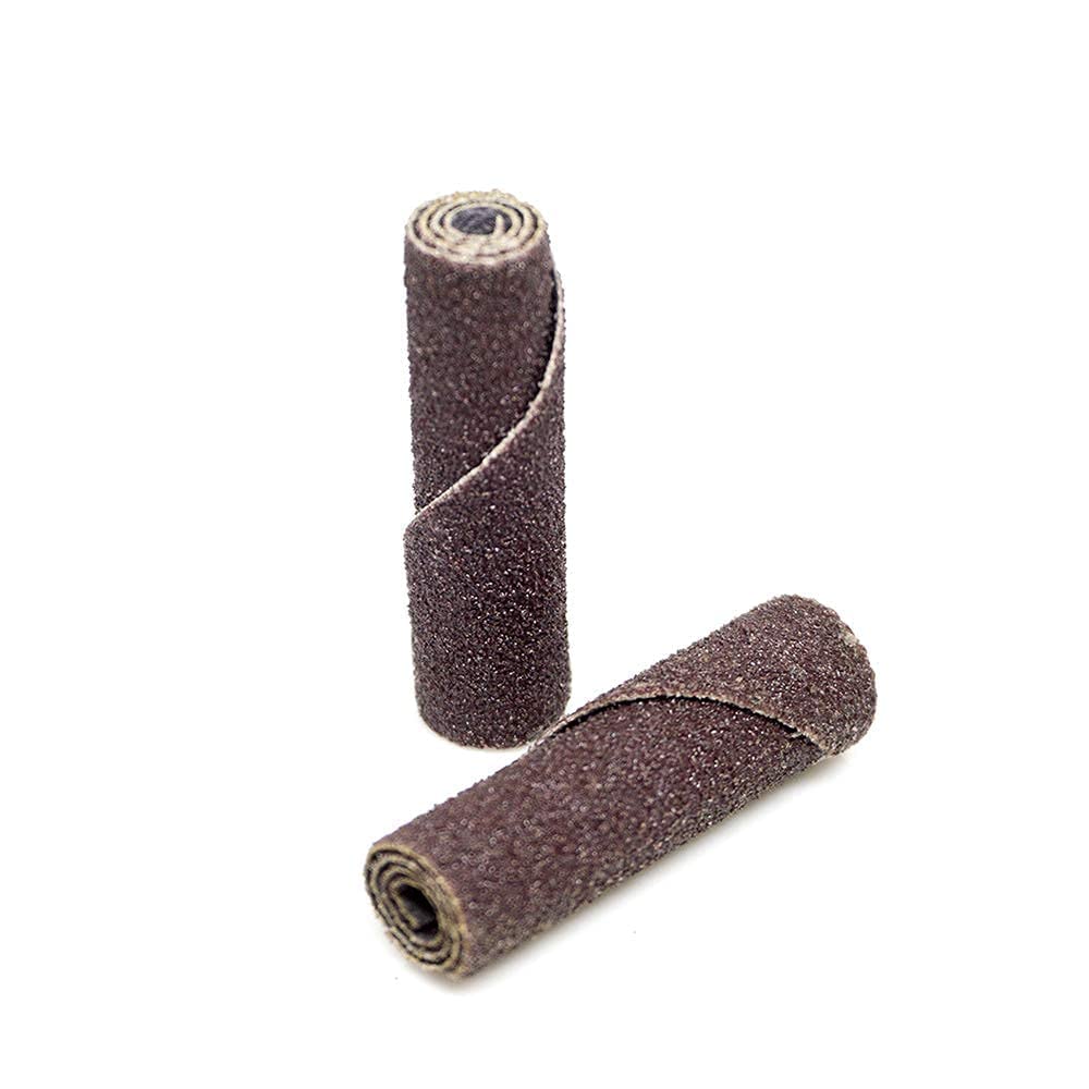 Benchmark Abrasives Aluminum Oxide Straight Sanding Cartridge Rolls for Blending Deburring Polishing Sanding Metals, Rotary Sander - Die Grinder Abrasives (10 Pack)(3/8" x 1-1/2'', 60 Grit)