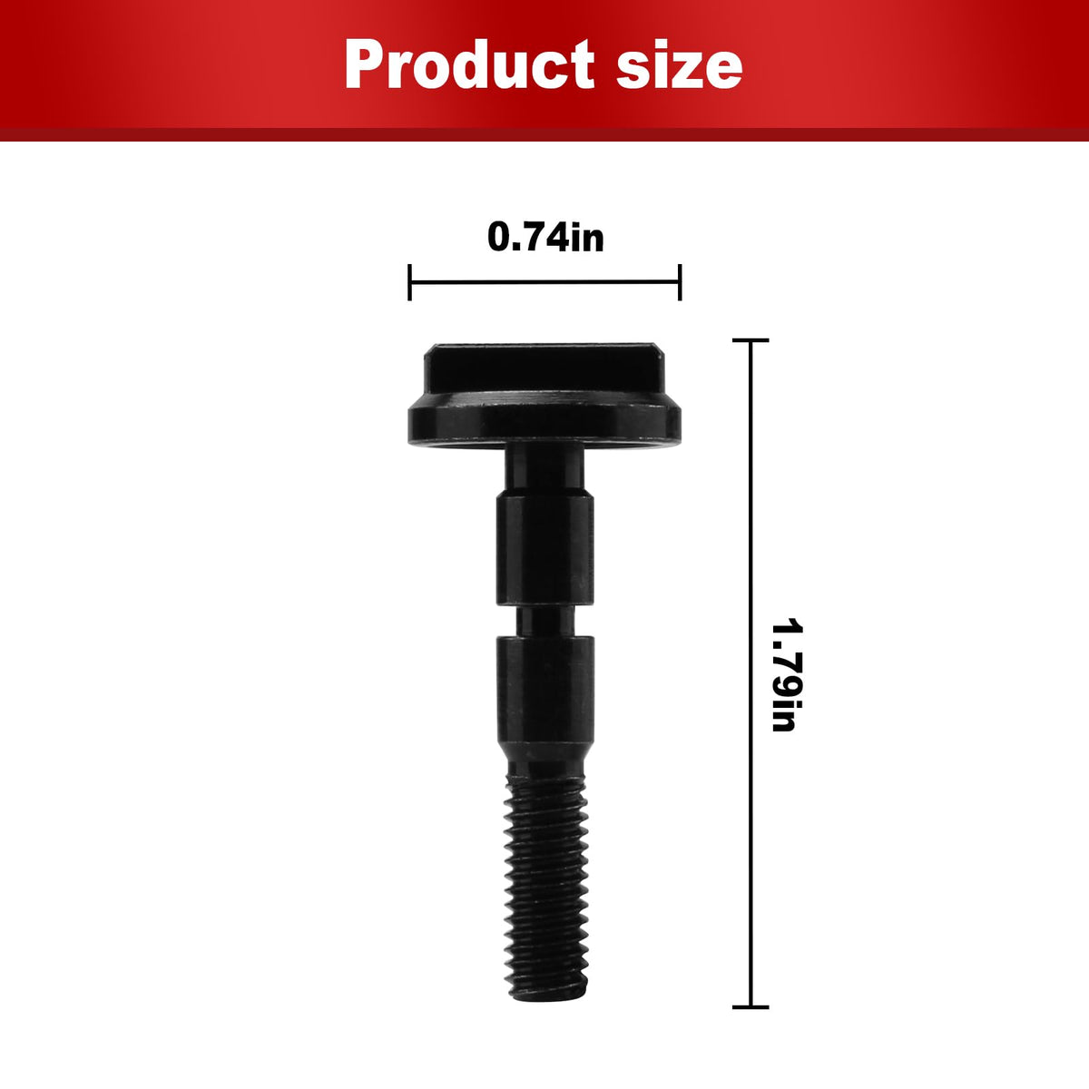 06-75-1015 Blade Fastener Bolt Fits 2526-20 2836-20 Multi-Tools Cordless Saw, Black Steel Bolt Double Start Thread - 2 pcs