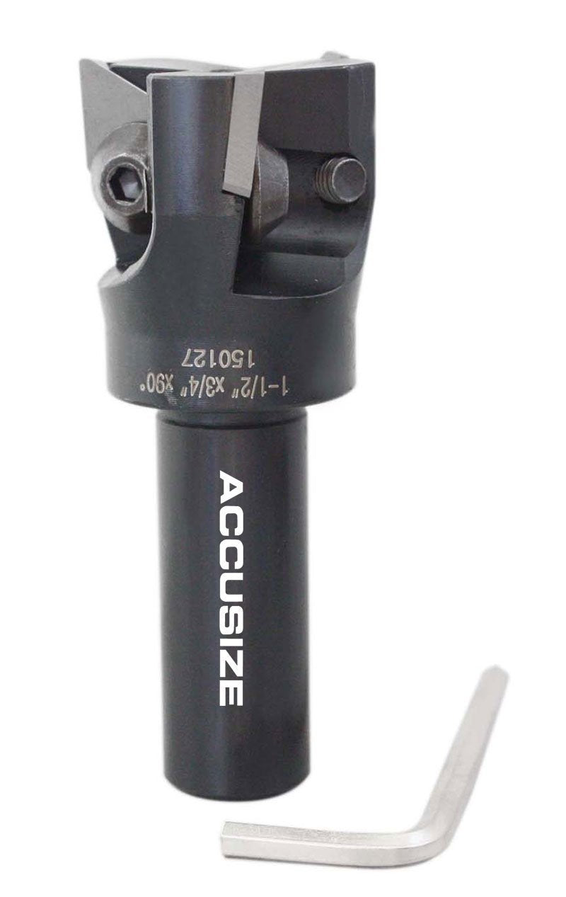 Accusize Indexable End Mill 1-1/2 in Dia 3/4 in Shank TPG32